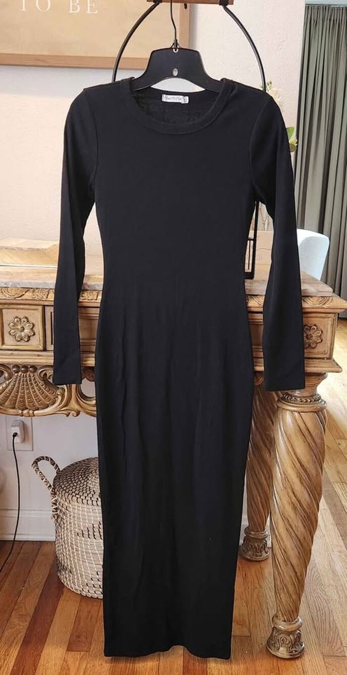 Long sleeve bodycon dress Women's S